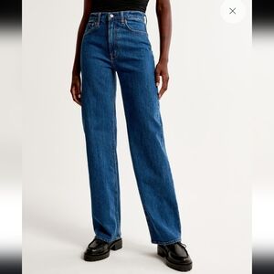 Abercrombie & Fitch | The 90s Relaxed Jean High Rise Vintage Dark Wash Size 25 0